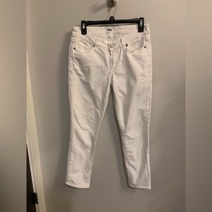 Paige Kylie Crop White Jeans